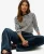 Country Club Gestreepte top met Lange Mouwen Blauw