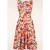 Cindi Poppy swing jurk in oranje en multi