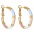 Label Kiki gold plated oorbellen Greek Hoola Hoop