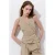 Mango jumpsuit met ceintuur – beige