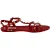 Valentino Garavani Rockstud Plat Sandalen in Rode Rubber