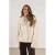 NUKUS faux fur jas ecru
