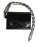 Dolce & Gabbana Zwarte Cavallo Leren Portemonnee Ketting Drukknop Bifold Kaart Houder