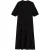 Ted Baker Nikaia Oversized Midi-jurk Met Broderie In Zwart