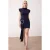 TRENDYOLMİLLA Dames Donkerblauw Effen Kort / Mini Mouwloos Stijlvol/Avond Bodycon Jurken