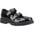 Hush Puppies Ella Patent Junior Meisjes Zwart Leren Schoenen