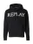REPLAY Sweatshirt  zwart / offwhite