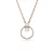 Swarovski ‘Dextera’ Dames Gouden Verzilverd Metalen Ketting – Roze 5692266