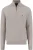 Fynch-Hatton Half-Zip Sweater wit, Effen