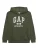 GAP Sweatshirt ‘HERITAGE’  donkergroen / wit