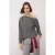 TRENDYOLMİLLA Dames Grijs Effen Lang Relaxed fit Blouses