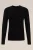 Fundamentals – Heren trui van zachte katoenmix – Slim Fit – Zwart – Katoen –
