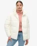 Superdry Vrouwen Montpellier Gevoerde jas Wit
