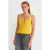 Getailleerde Cropped Mouwloze Blouse met Strikvoorkant