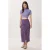 Hoge taille geometrische print midi bodycon rok met split