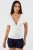 V-hals Blouse met Strikdetails