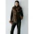 Mango imitatiebont winterjas – bruin