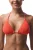 Effen Geribbelde Triangle Halter Bikini Top
