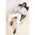 TRENDYOLMİLLA Dames Wit Effen Wijde pijp Hoge taille Jeans