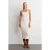Ribbel Halter Midi Bodycon Jurk