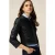 Oltre Short Jacket With Laser Processing Black