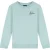 Malelions Junior Striped Signature Sweater | Aqua Grey/Anthracite