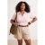 Trendyol Curve Dames Donkerblauw Effen Kort Getailleerd Grote maten Blouses
