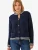 Bianco Lucci Gebreid vest  navy / wit
