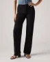 Levi’s high waist straight leg jeans black denim