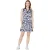 Callaway Damesjurk met abstracte bloemenprint, normale pasvorm, mini-model (Peacoat)