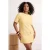 Trendyol Curve Dames Geel Effen Kort / Mini Driekwart mouw Casual A-lijn Grote maten Jurk