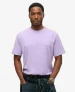 Superdry Mannen Vintage Mark T-Shirt Paars