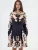 MSN Collection Jurk  beige / zwart / wit