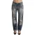 Versleten Boyfriend Jeans Gescheurde Denim Broek