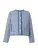 Abercrombie & Fitch Tussenjas  donkerblauw / blauw gemêleerd / wit
