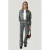 Colourful Rebel high waist straight leg jeans met panterprint zwart/beige