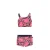 Just Beach crop bikini Tanzania fuchsia/groen
