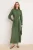 Trendyol Modest Dames Kaki Effen Maxi Lang Stijlvol/Avond Skater Modest Jurken