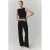 Mango jumpsuit met ceintuur – zwart