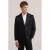 WE Fashion regular fit colbert met broderie – black uni