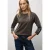 Street One Dames Shirt met banddetail in Bruin