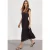 Street One Dames Midi-jurk van mesh met print in Rood
