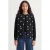 JJXX GIRL rechtvallend teddy gilet met stippen – zwart