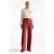 JANSEN Amsterdam wide leg broek – donkerrood
