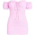 Missy Empire Mini-jurk met strik aan de voorkant voor dames (Roze)
