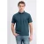 GABBIANO regular polo petrol gebreid