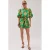 HARPER & YVE straight regular waist gebloemde casual short groen