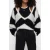 10DAYS Soft V-neck Sweater Stripe 3006