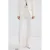 Mango wide leg regular waist broek ecru