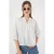 Gestreepte V-hals Blouse
